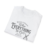 ΩThe End All Of Common Ground - DNA Connected T-Shirt — "Nothing Is Foreign" Illustrated In Gray