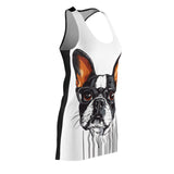 Bouledogue Français Or Just Cute Women's Cut & Sew Racerback Dress (AOP)