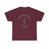 ΩThe End All Of Common Ground - DNA Connected T-Shirt — "Nothing Is Foreign" Illustrated In Gray