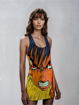 Soaring Serenity Copy of Copy of Women's Cut & Sew Racerback Dress (AOP)