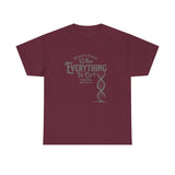 ΩThe End All Of Common Ground - DNA Connected T-Shirt — "Nothing Is Foreign" Illustrated In Gray
