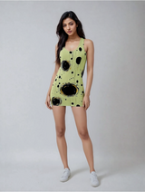 Black Hole Rising Women's Cut & Sew Racerback Dress (AOP)