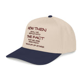 "How Then Shall We Settle Into the Fact that we are made of star stuff." Embroidered Baseball Cap
