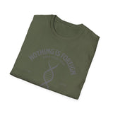 ΩThe End All Of Common Ground - DNA Connected T-Shirt — "Nothing Is Foreign" Illustrated In Gray