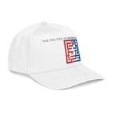 "The Politics Of Distraction" Maze - Mid Profile Baseball Cap — Red & Blue Labyrinth Design