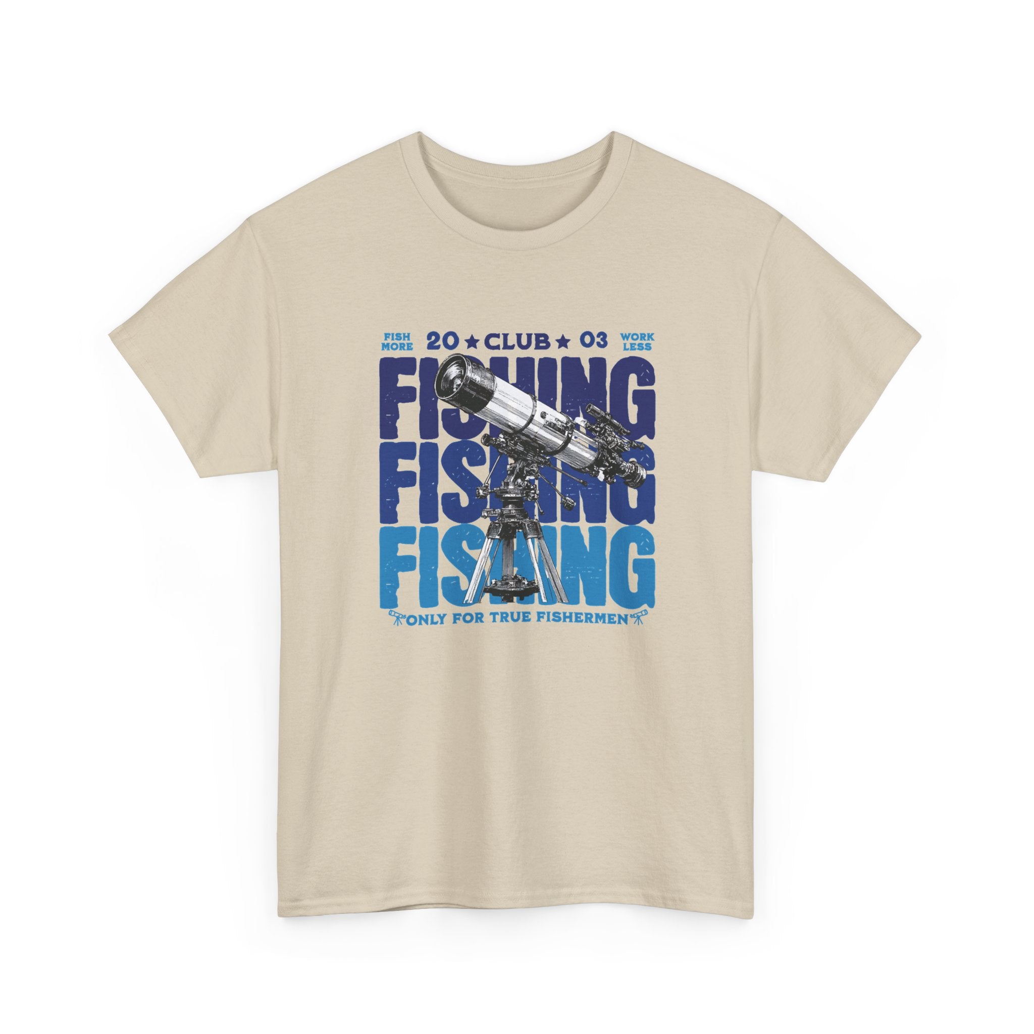 Fishing for Stars T-Shirt — Amateur Astronomer Telescope Tee