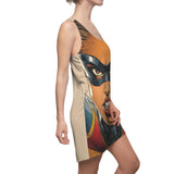 Super Juggernaut Janyce Women's Cut & Sew Racerback Dress (AOP)