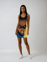 Super Resilient Rita Women's Cut & Sew Racerback Dress (AOP)