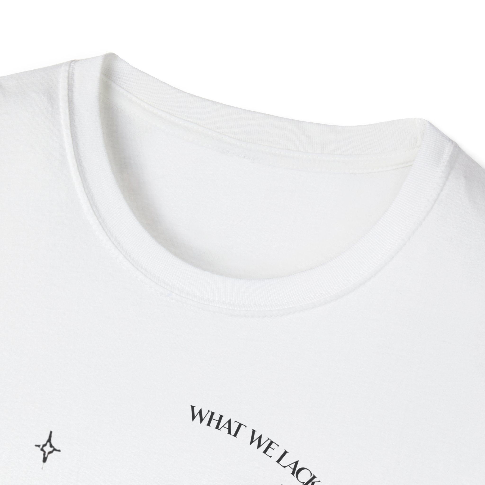 The Very Real Cosmic Connection — Heart Nebula Graphic Tee with Black Text