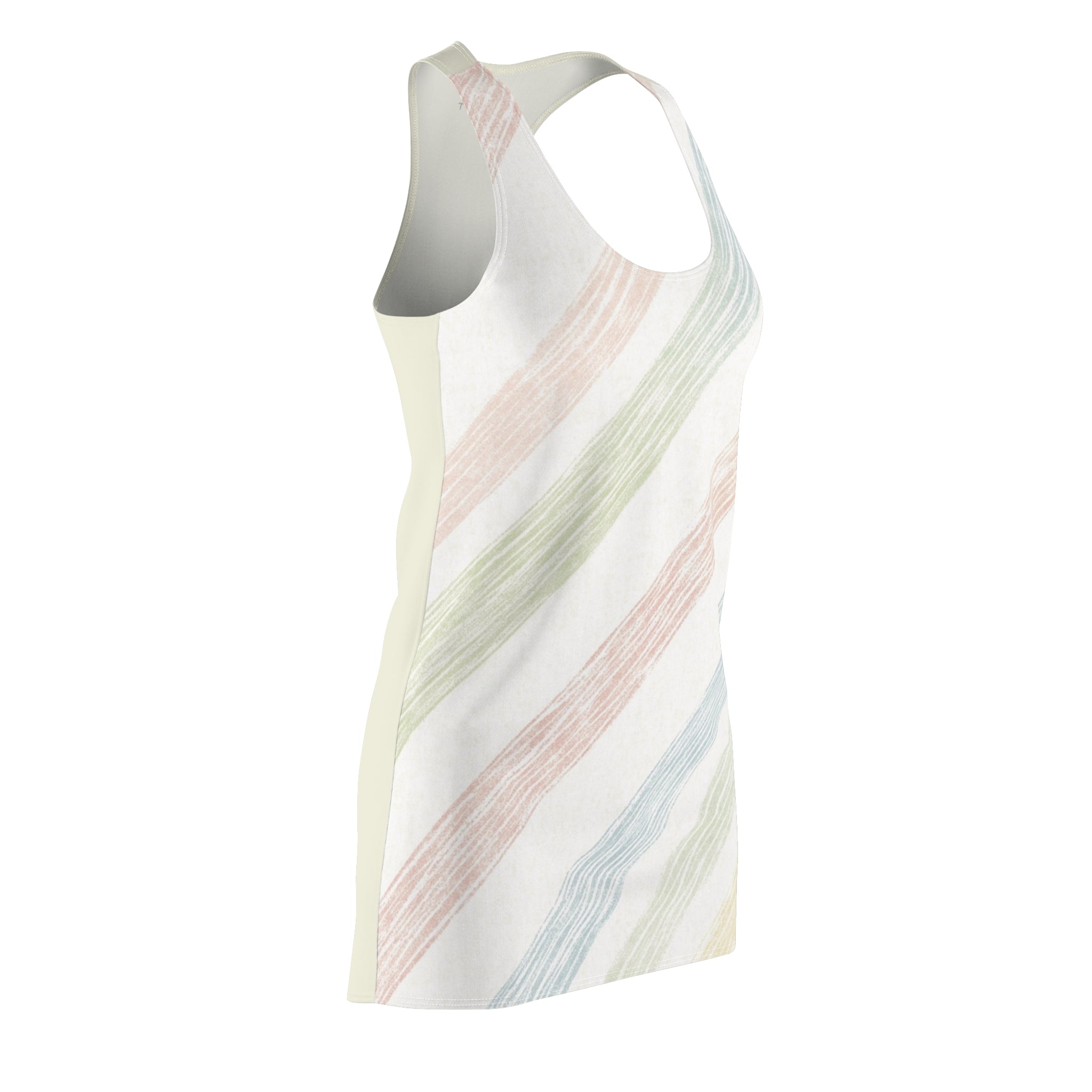Stay Inside The Lines Women's Cut & Sew Racerback Dress (AOP)