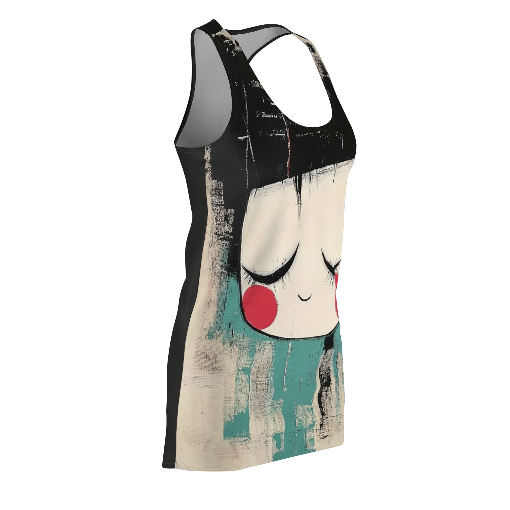 Facing Awe Women's Cut & Sew Racerback Dress (AOP)