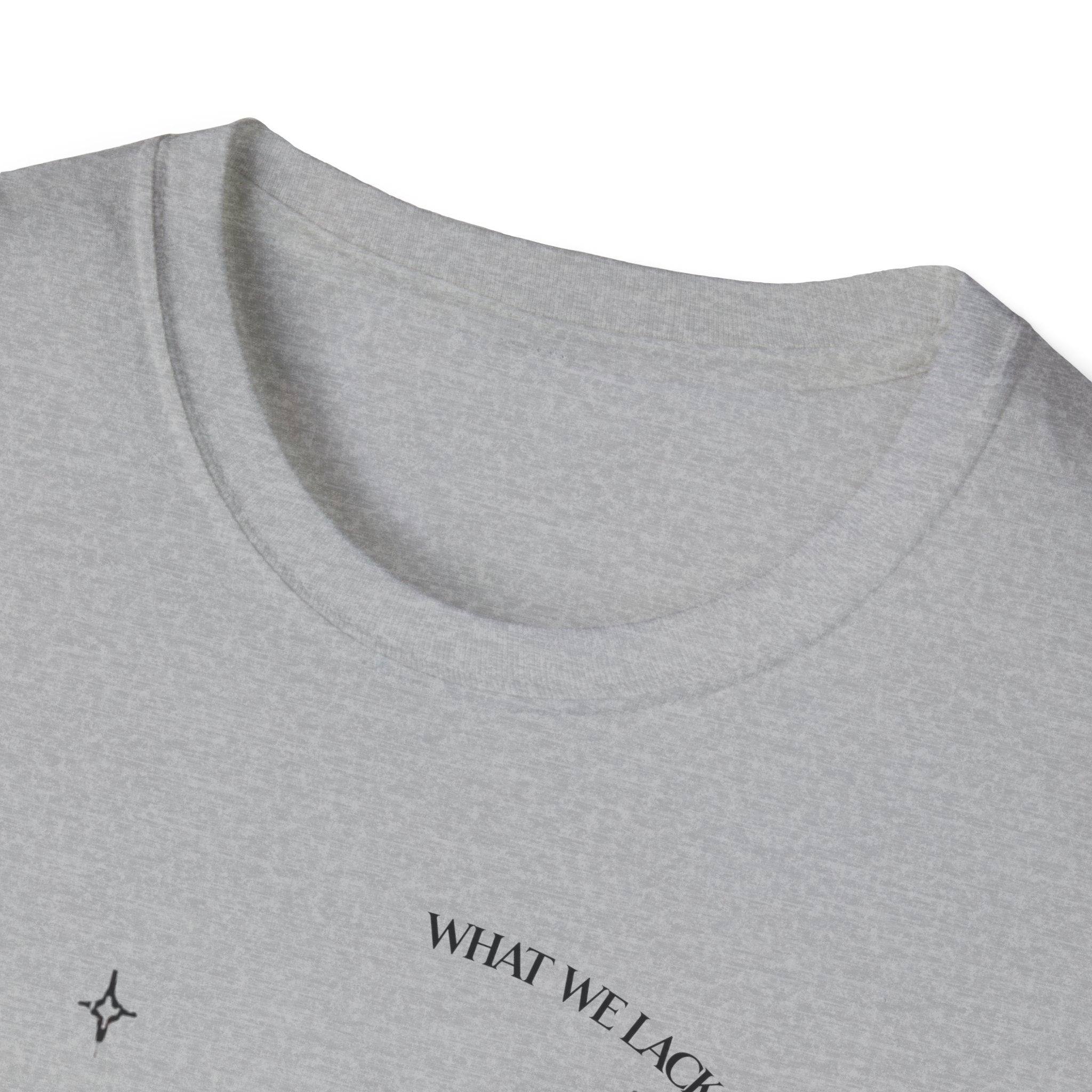 The Very Real Cosmic Connection — Heart Nebula Graphic Tee with Black Text