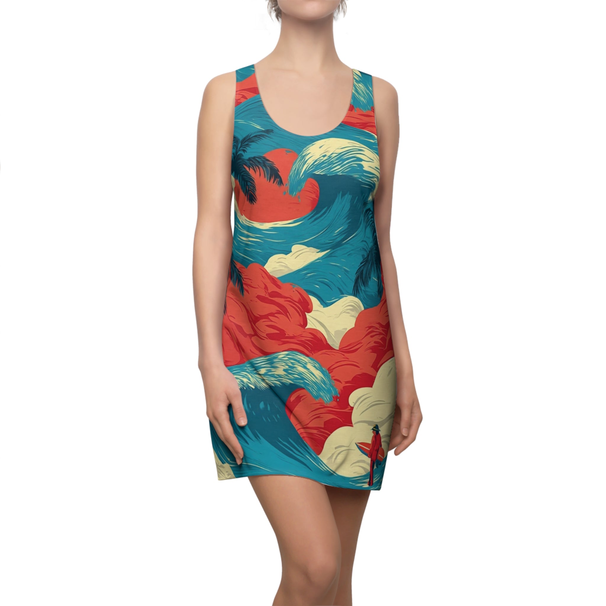 High Tide Women's Cut & Sew Racerback Dress (AOP)
