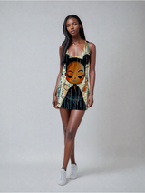 Facing Admiration Women's Cut & Sew Racerback Dress (AOP)