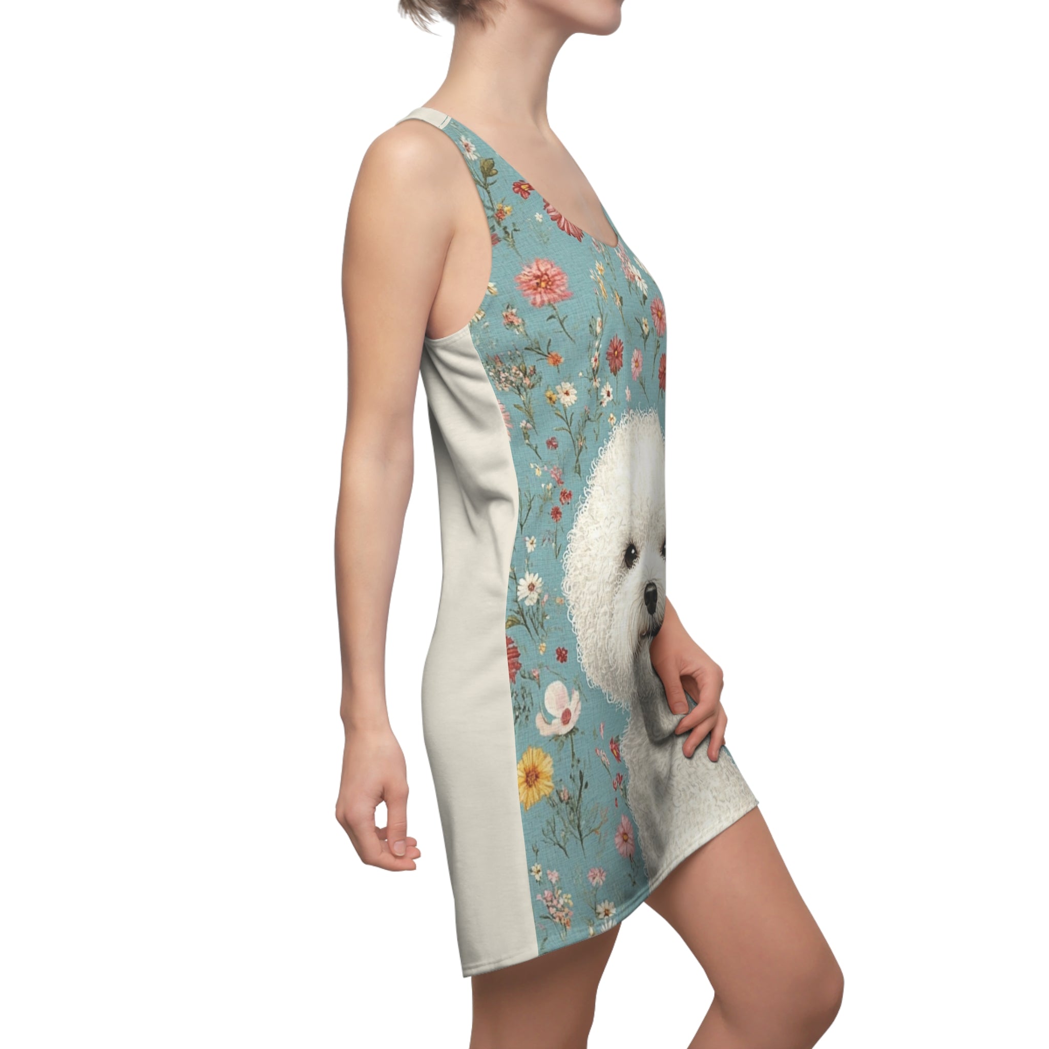 The Only Good Cloud Cover Women's Cut & Sew Racerback Dress (AOP)