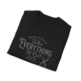 ΩThe End All Of Common Ground - DNA Connected T-Shirt — "Nothing Is Foreign" Illustrated In Gray