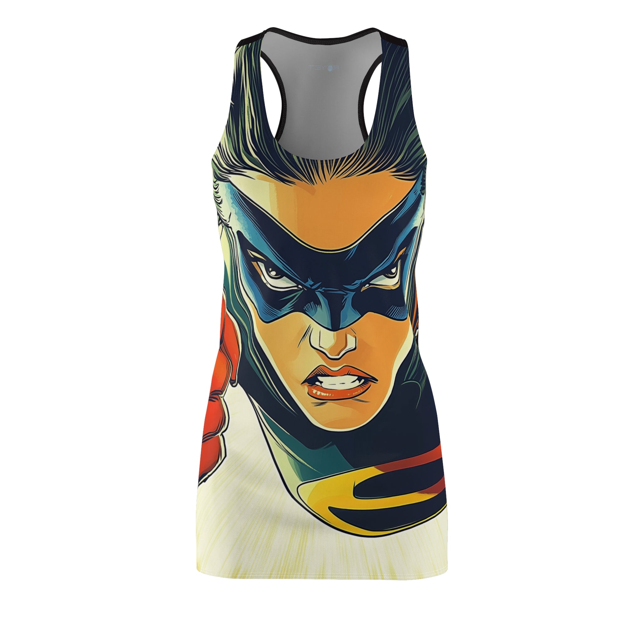 Super Valiant Valentina Women's Cut & Sew Racerback Dress (AOP)