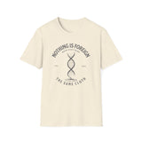 ΩThe End All Of Common Ground - DNA Connected T-Shirt — "Nothing Is Foreign" Illustrated In Gray