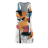 Screw-Face New-Face Women's Cut & Sew Racerback Dress (AOP)