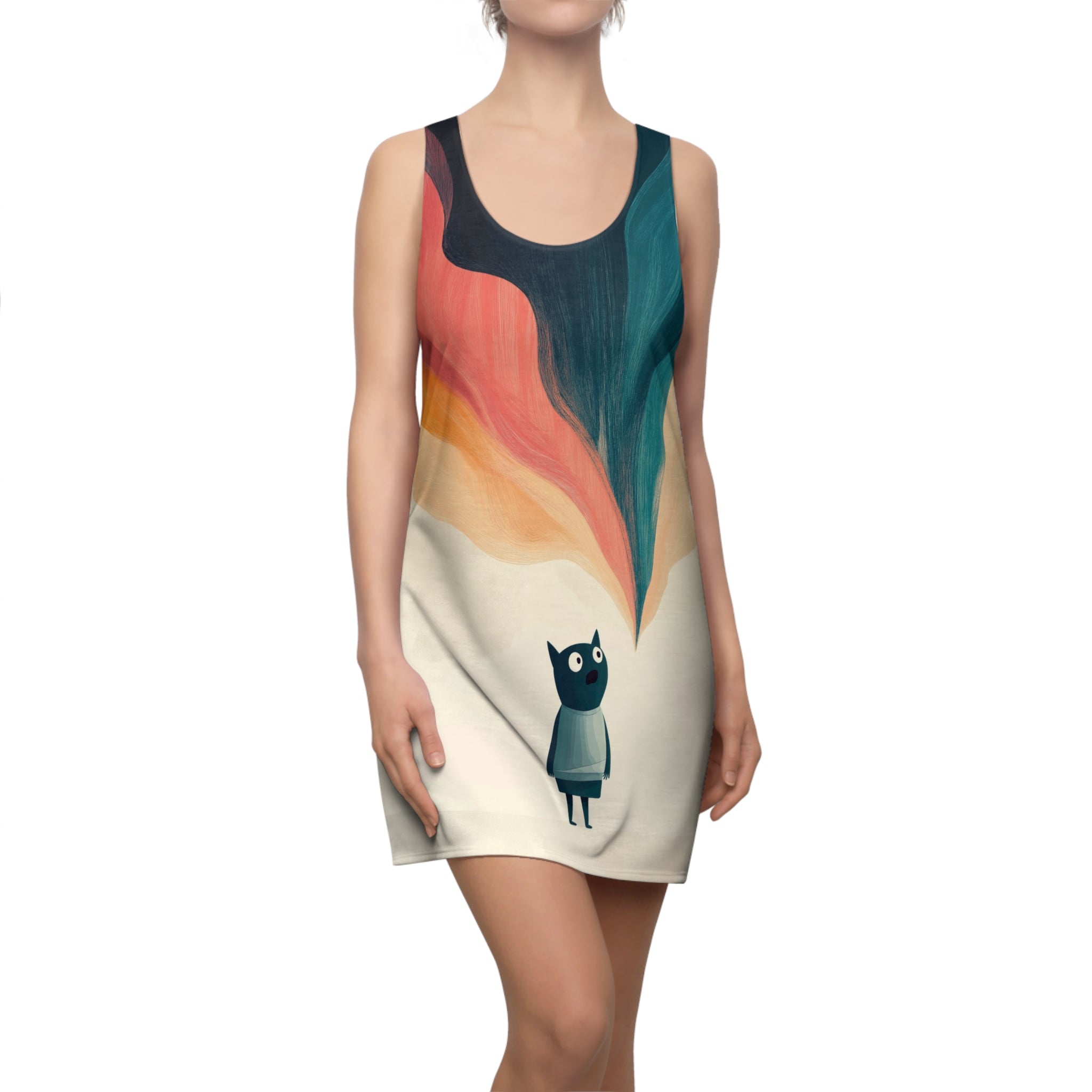 The Wonder Of Me Women's Cut & Sew Racerback Dress (AOP)