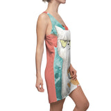 Fun Times Fat Head Women's Cut & Sew Racerback Dress (AOP)