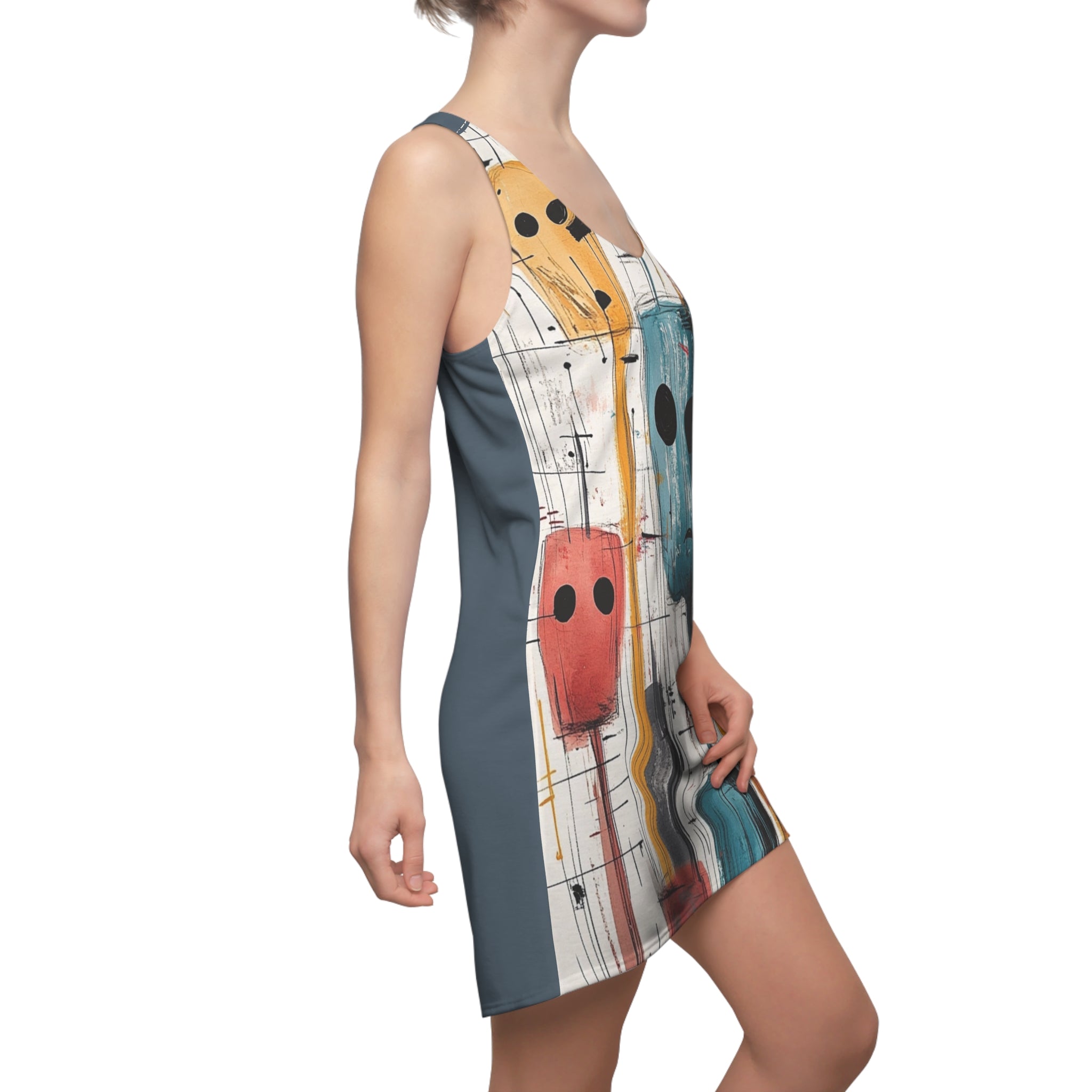 Flathead Flair Women's Cut & Sew Racerback Dress (AOP)