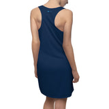Daisey's Blue Women's Cut & Sew Racerback Dress (AOP)