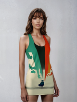 Copy of Copy of Women's Cut & Sew Racerback Dress (AOP)