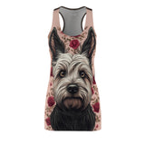 Rose on Rose on Cute Women's Cut & Sew Racerback Dress (AOP)