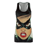 Super Verdant Vera Women's Cut & Sew Racerback Dress (AOP)