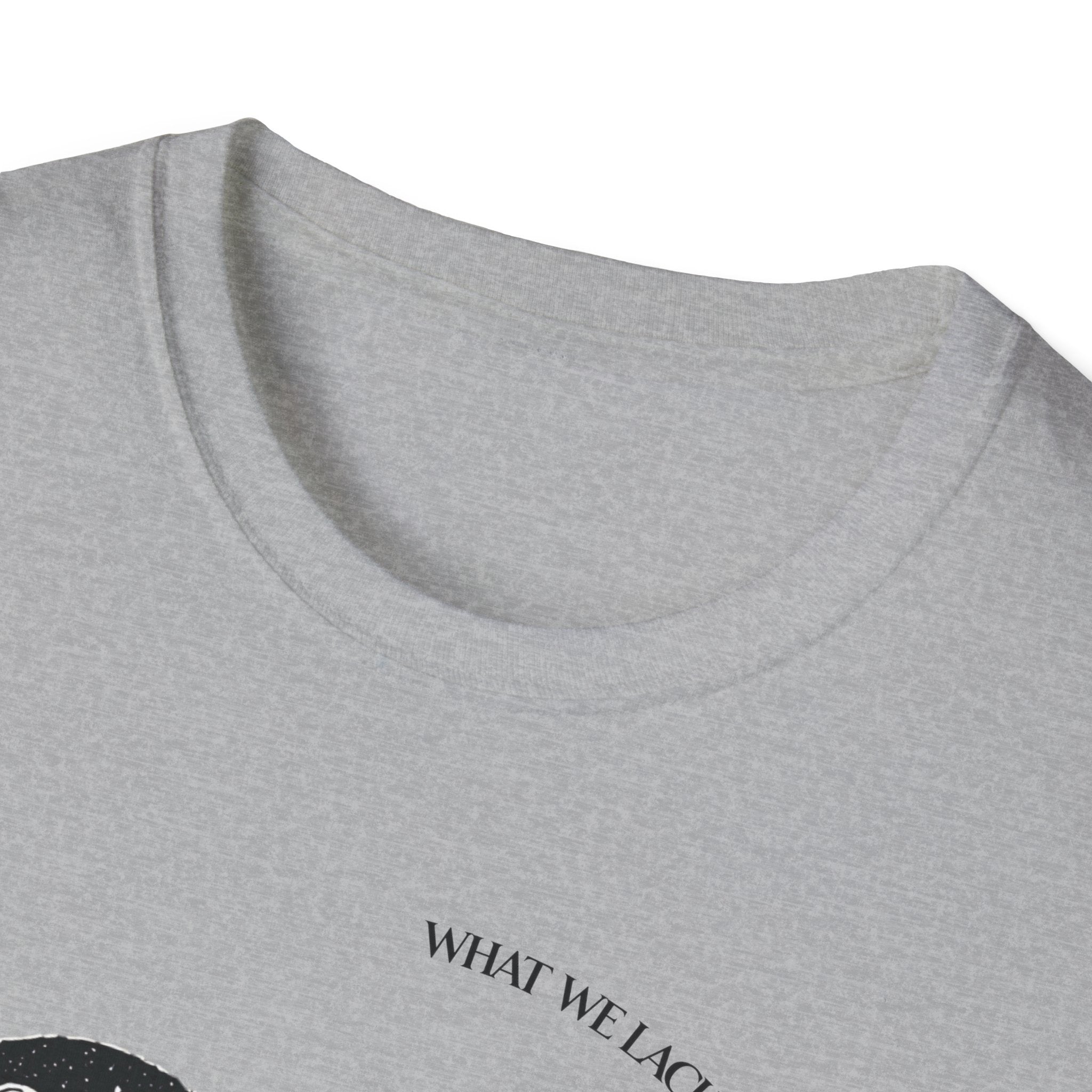 The Very Real Cosmic Connection — Heart Nebula Graphic Tee with Black Text