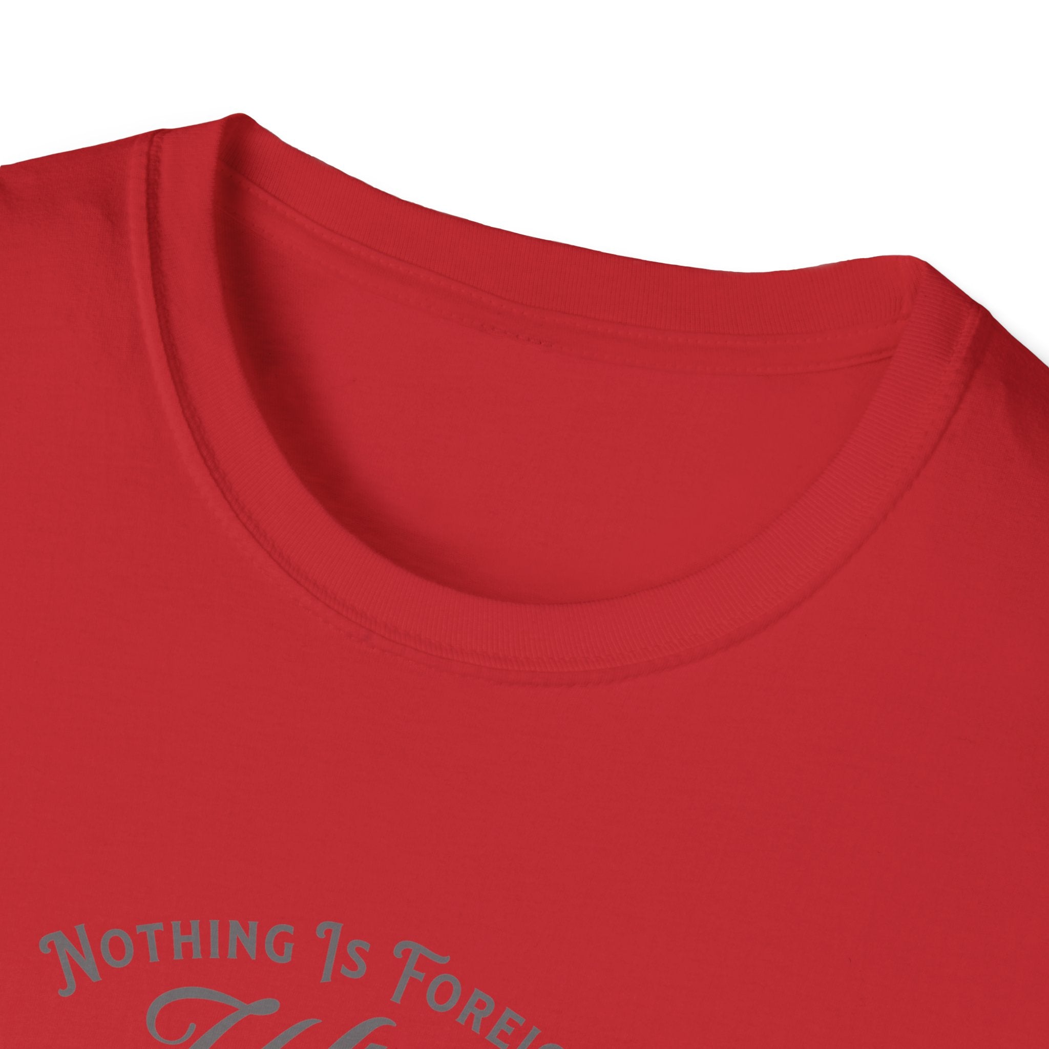 ΩThe End All Of Common Ground - DNA Connected T-Shirt — "Nothing Is Foreign" Illustrated In Gray