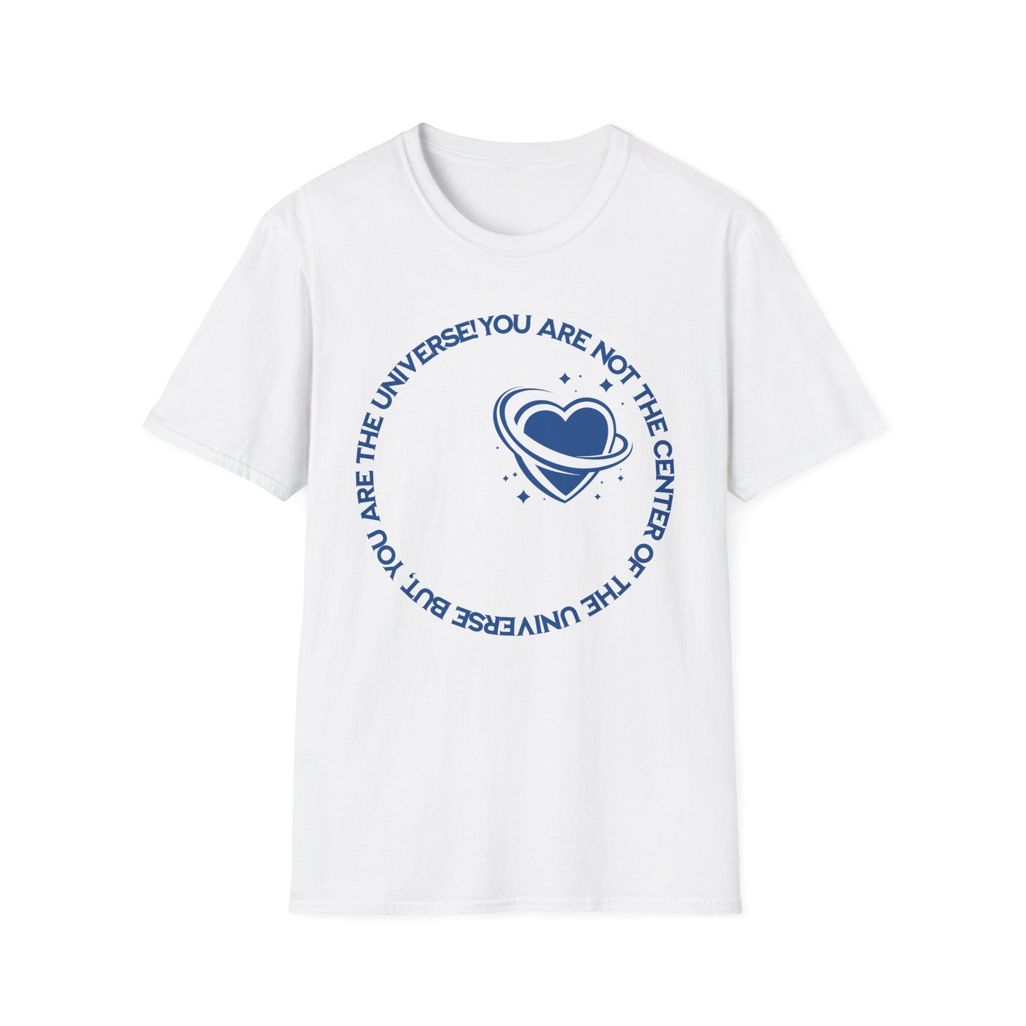 "You Are Not the Center of the Universe, But You Are The Universe" Retro Heart Graphic Tee