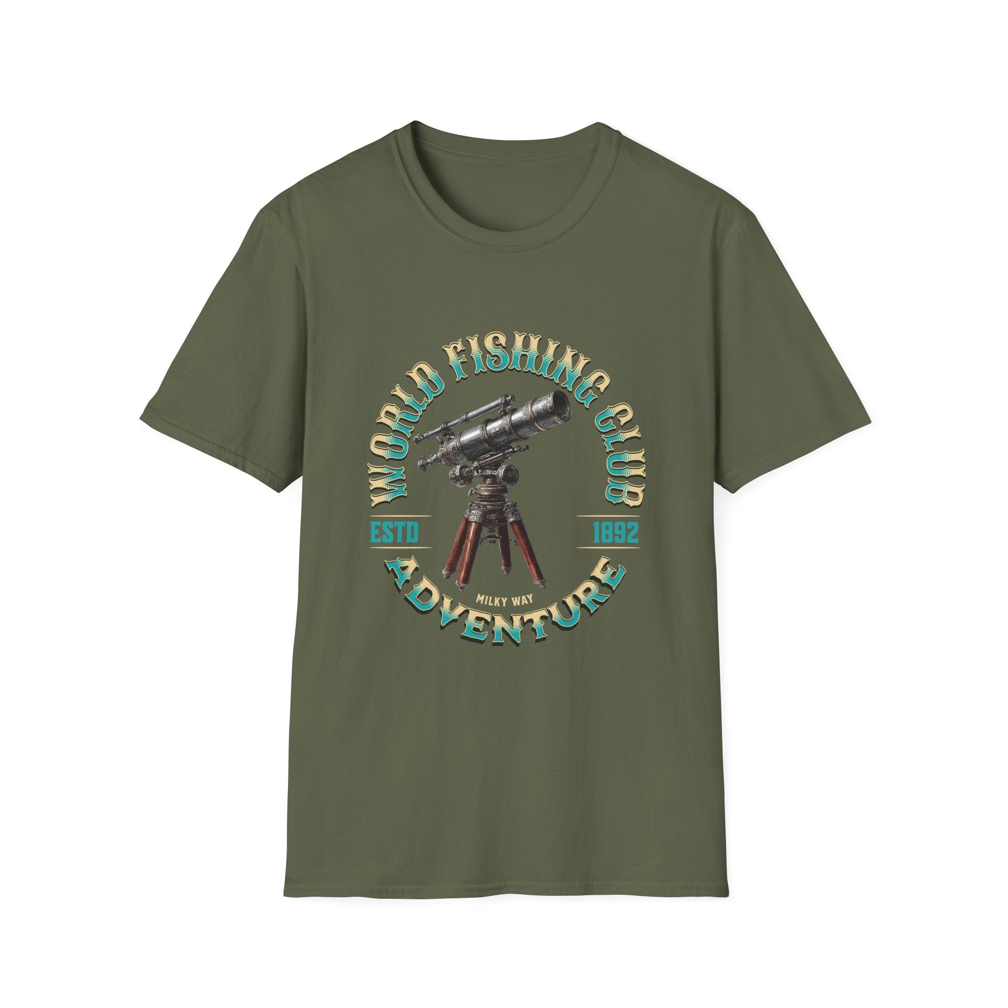Fishing Club Graphic T-Shirt — Vintage Angler Design ("Fishing" Text)