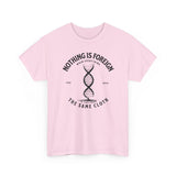 ΩThe End All Of Common Ground - DNA Connected T-Shirt — "Nothing Is Foreign" Illustrated In Black