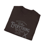 ΩThe End All Of Common Ground - DNA Connected T-Shirt — "Nothing Is Foreign" Illustrated In Gray