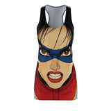 Super Steel Sakura Women's Cut & Sew Racerback Dress (AOP)