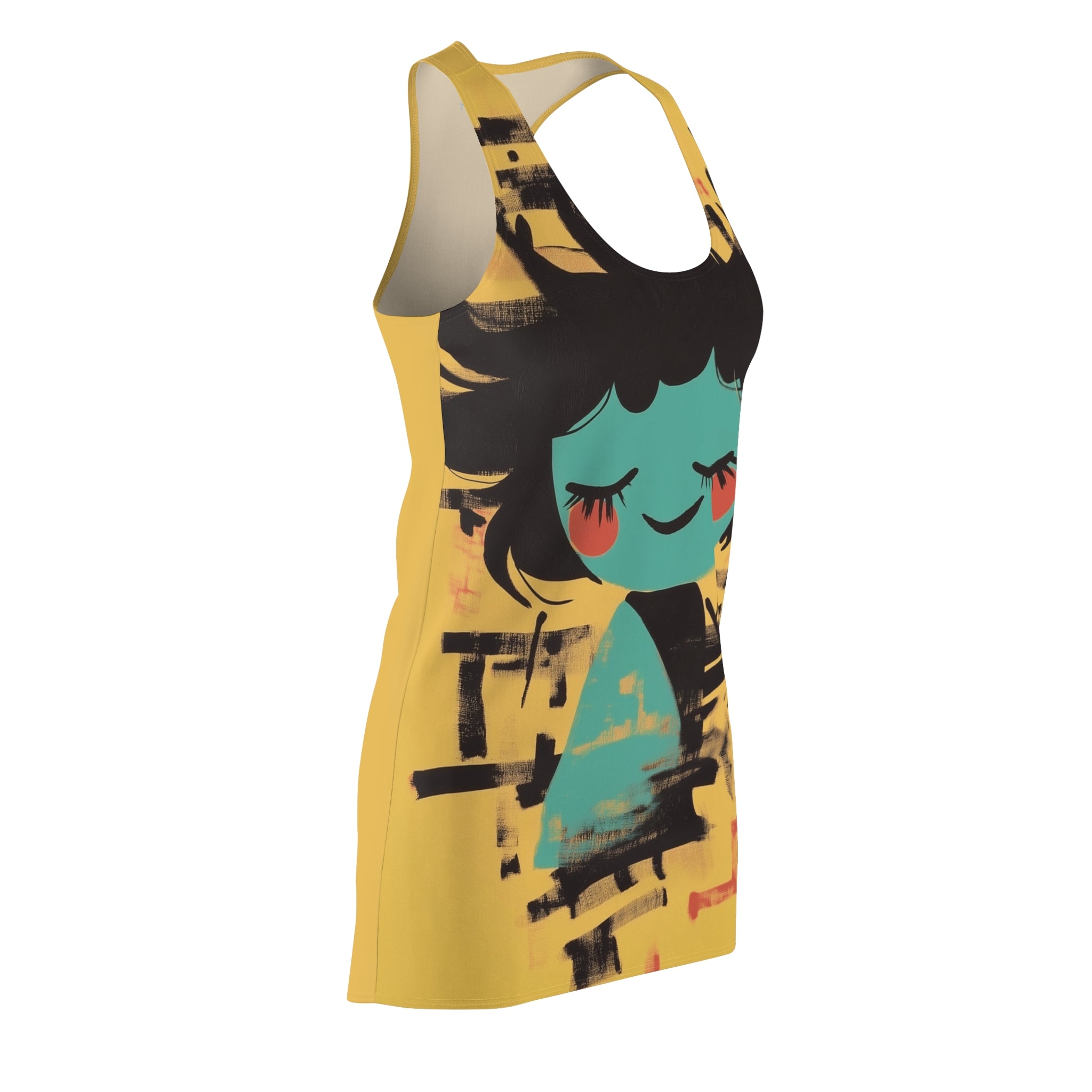 Facing Excitement Women's Cut & Sew Racerback Dress (AOP)