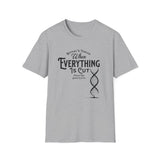 ΩThe End All Of Common Ground - DNA Connected T-Shirt — "Nothing Is Foreign" Illustrated In Black