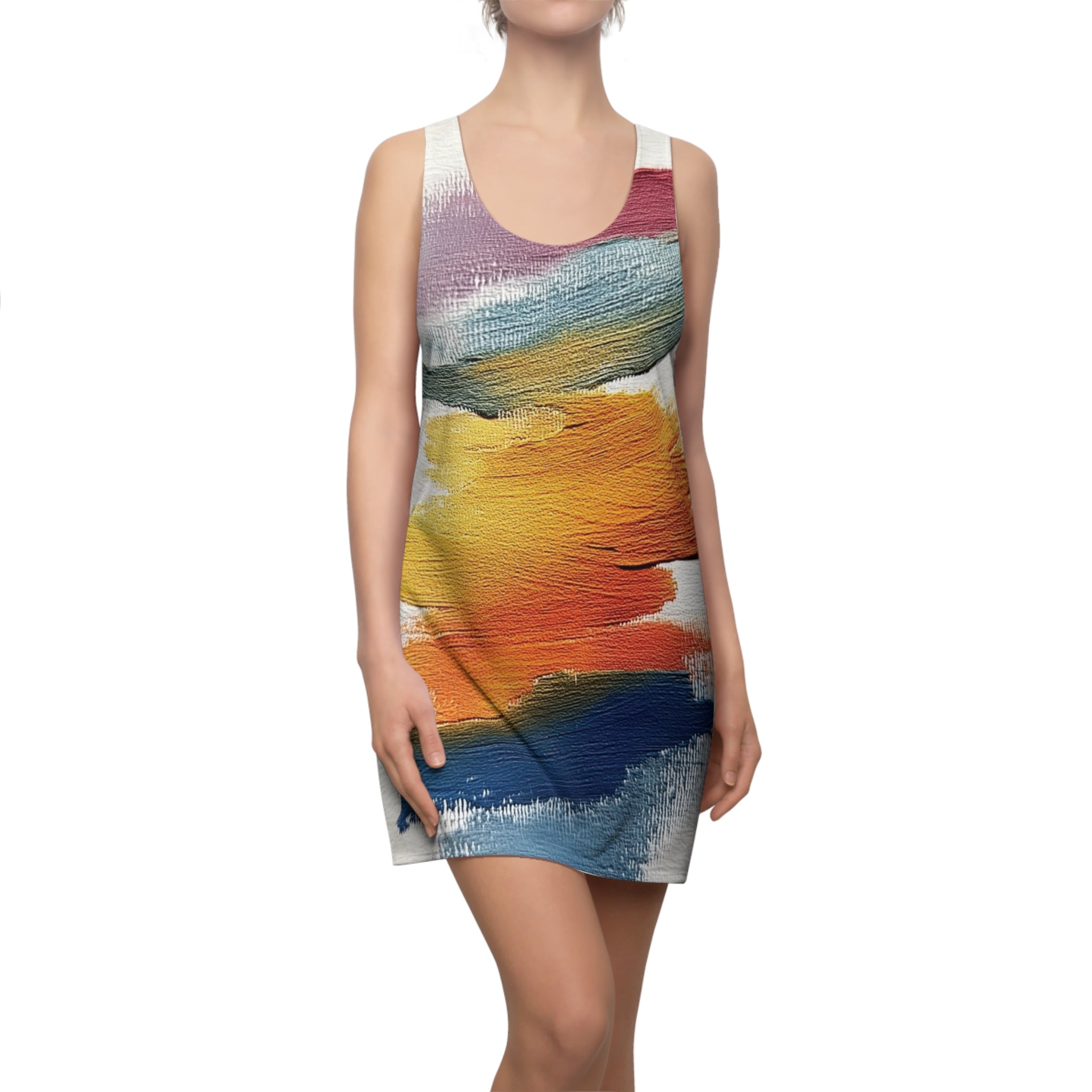 Stroke Of Genius Women's Cut & Sew Racerback Dress (AOP)