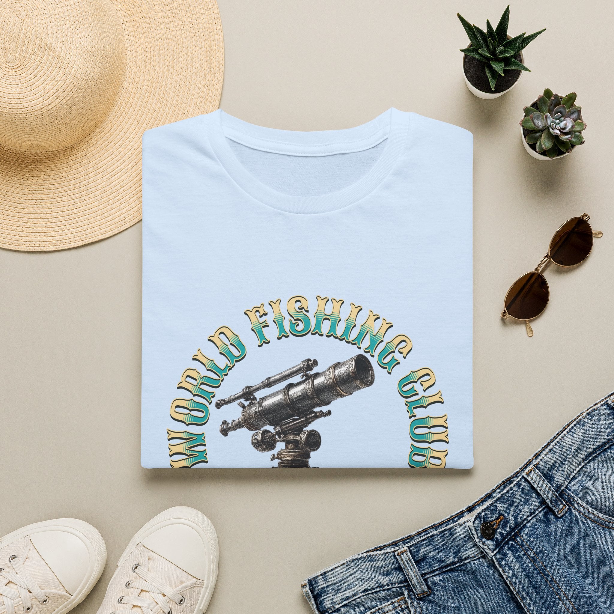 Fishing Club Graphic T-Shirt — Vintage Angler Design ("Fishing" Text)