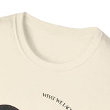The Very Real Cosmic Connection — Heart Nebula Graphic Tee with Black Text