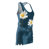 Daisey's Competing With The Blues Women's Cut & Sew Racerback Dress (AOP)