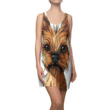 Shaggy Chic Women's Cut & Sew Racerback Dress (AOP)