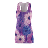 Daisey Purple's New Look Women's Cut & Sew Racerback Dress (AOP)