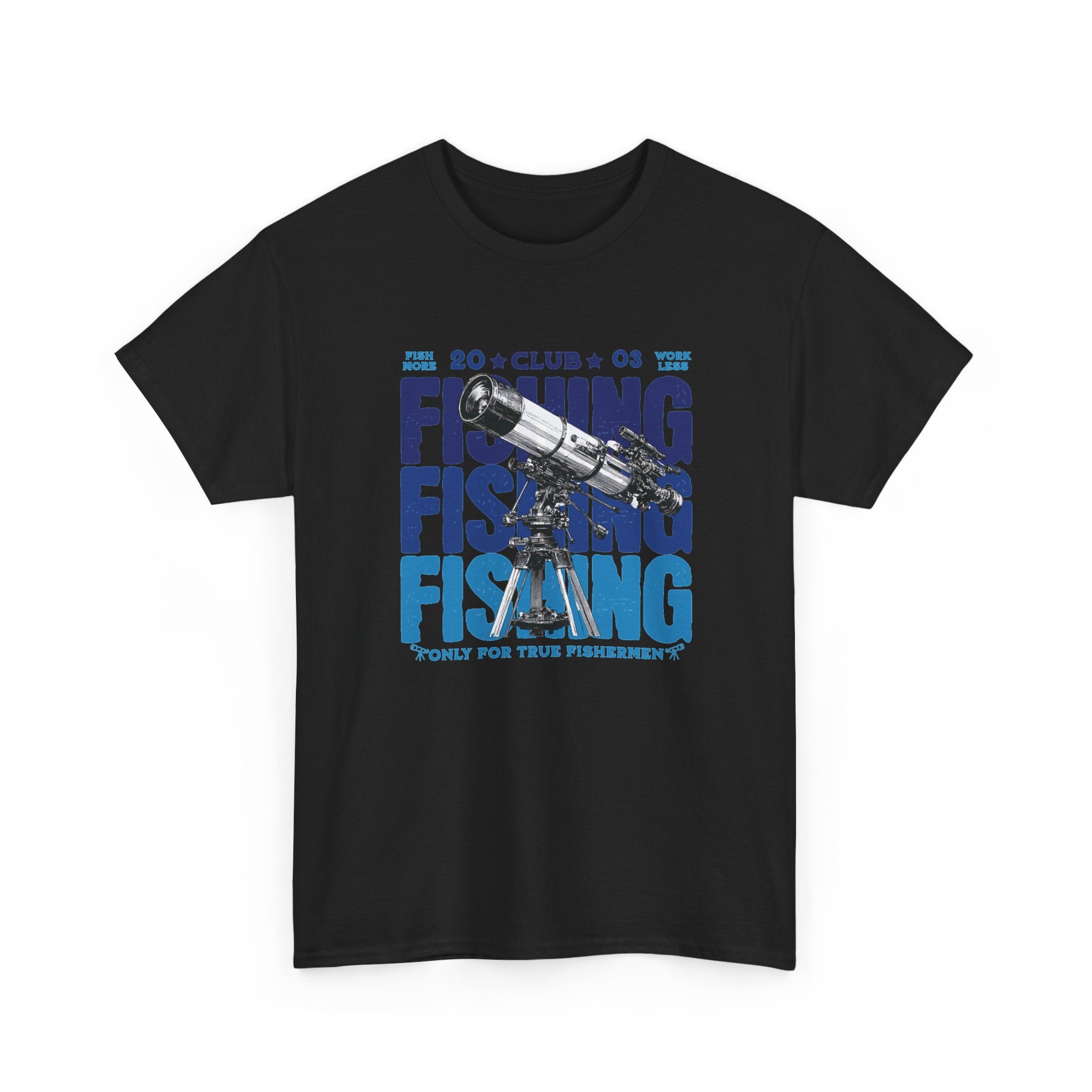 Fishing for Stars T-Shirt — Amateur Astronomer Telescope Tee