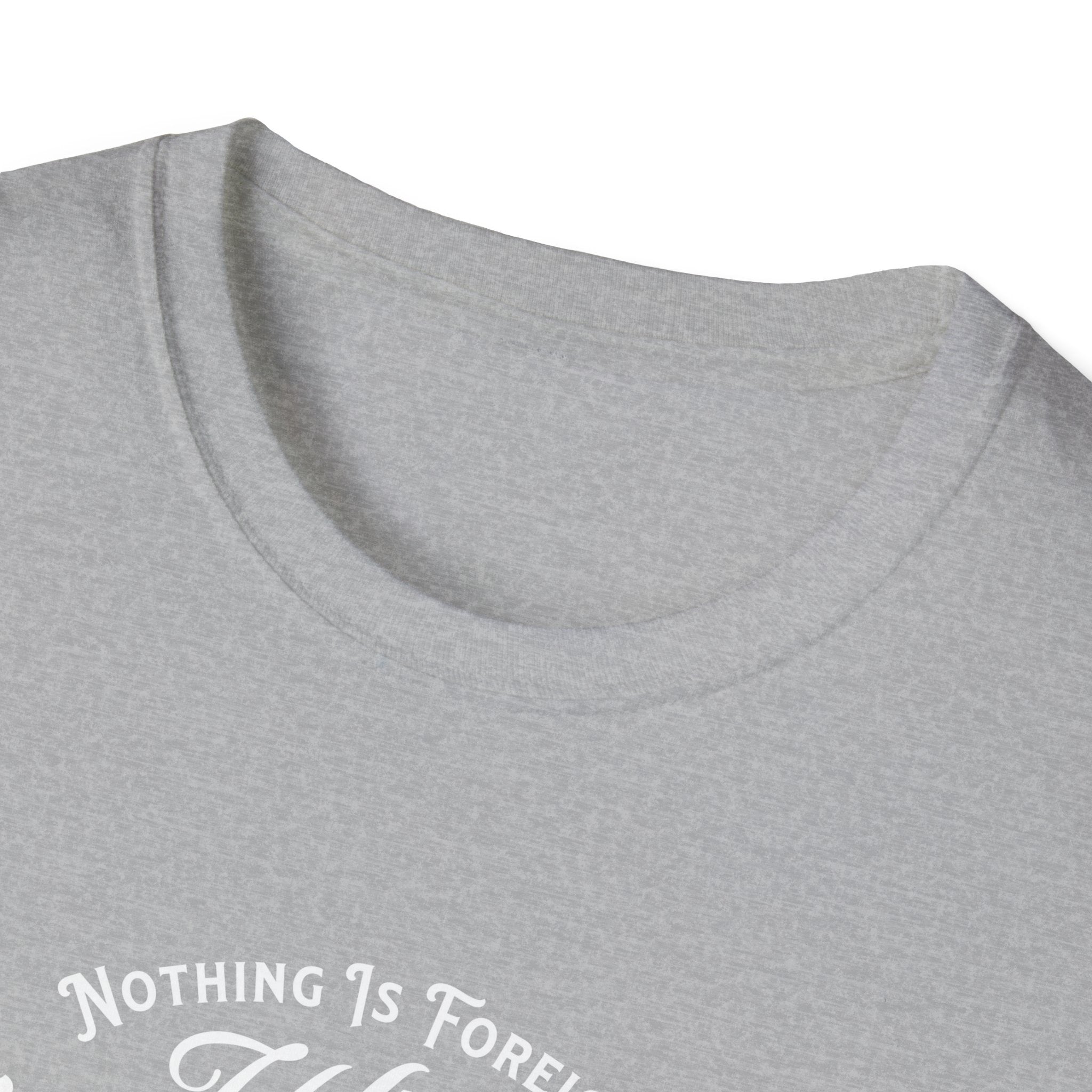 ΩThe End All Of Common Ground - DNA Connected T-Shirt — "Nothing Is Foreign" Illustrated In White