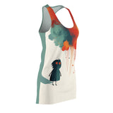 Constant Color Needed Nicola Women's Cut & Sew Racerback Dress (AOP)