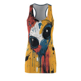 Abstract Alien Women's Cut & Sew Racerback Dress (AOP)