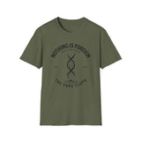 ΩThe End All Of Common Ground - DNA Connected T-Shirt — "Nothing Is Foreign" Illustrated In Black
